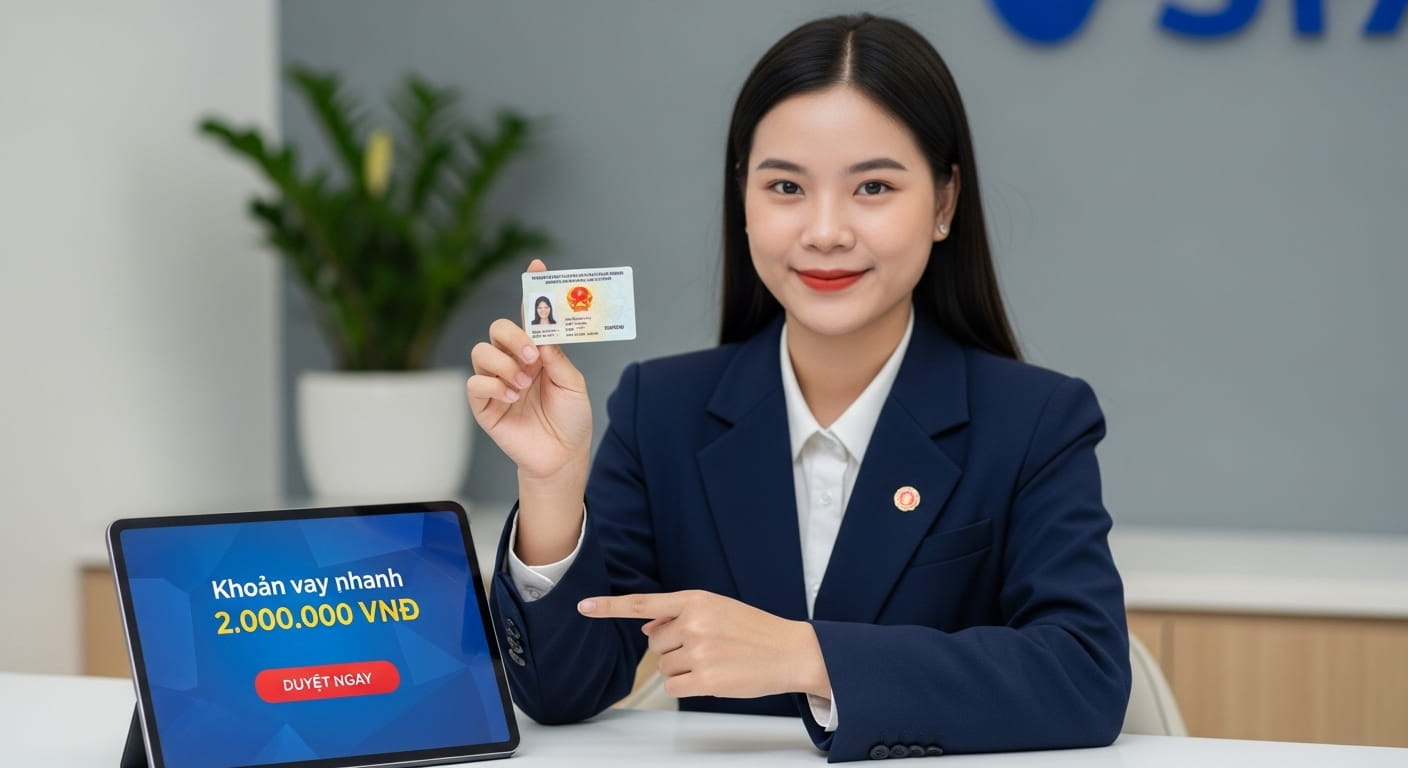 vay nhanh 2 triệu bằng CMND/CCCD: